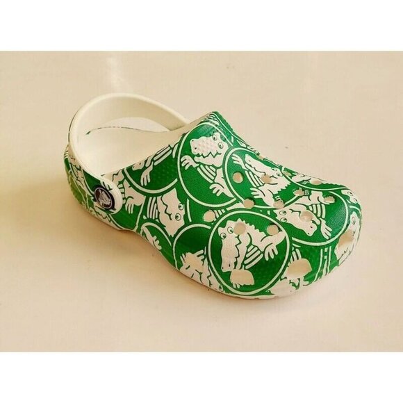 CROCS Classic Duke Print Clog Kids Size C12 Lightweight Slip On Clogs Shoes Kids - Picture 1 of 8